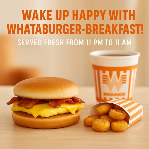 Whataburger Breakfast Menu